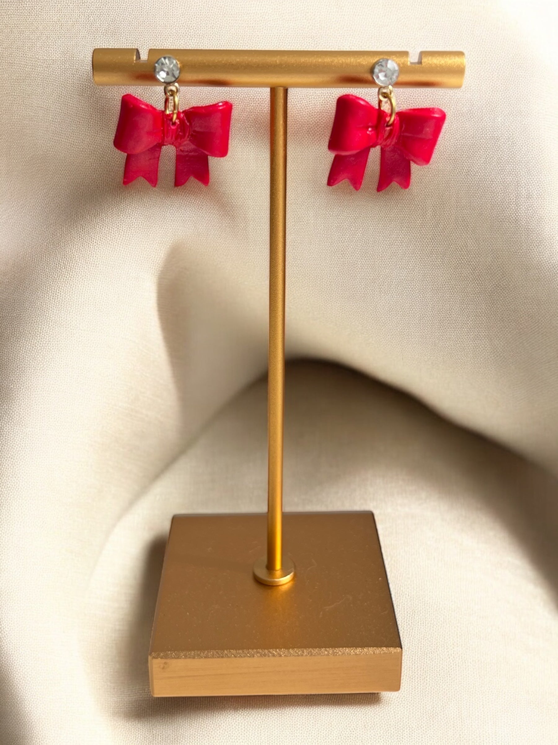 CC-Earrings - Bow Sparkle