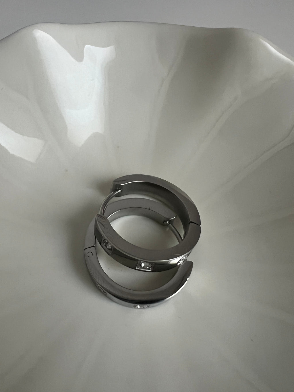 Earrings - Bella Hoops Silver