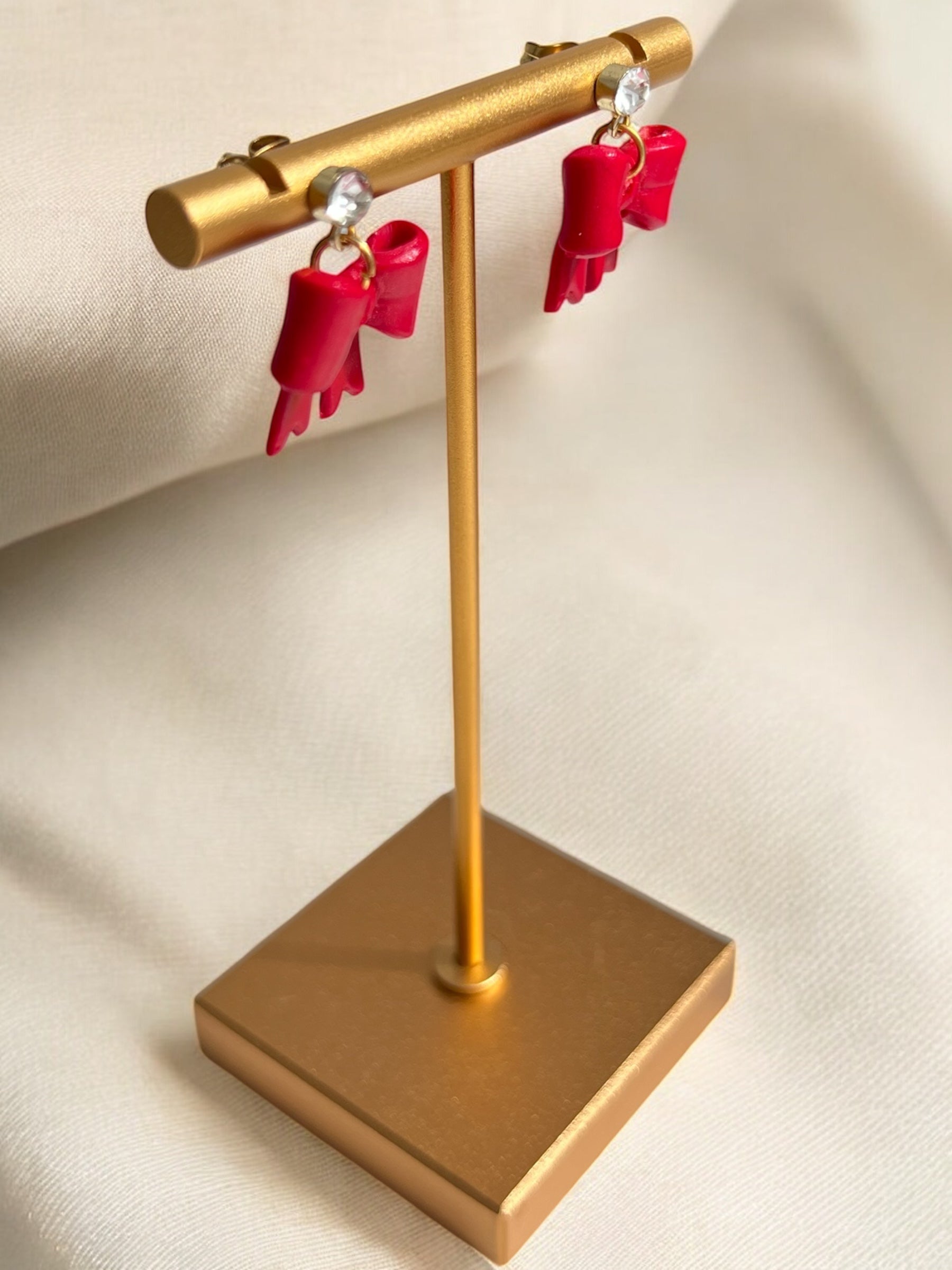 CC-Earrings - Bow Sparkle