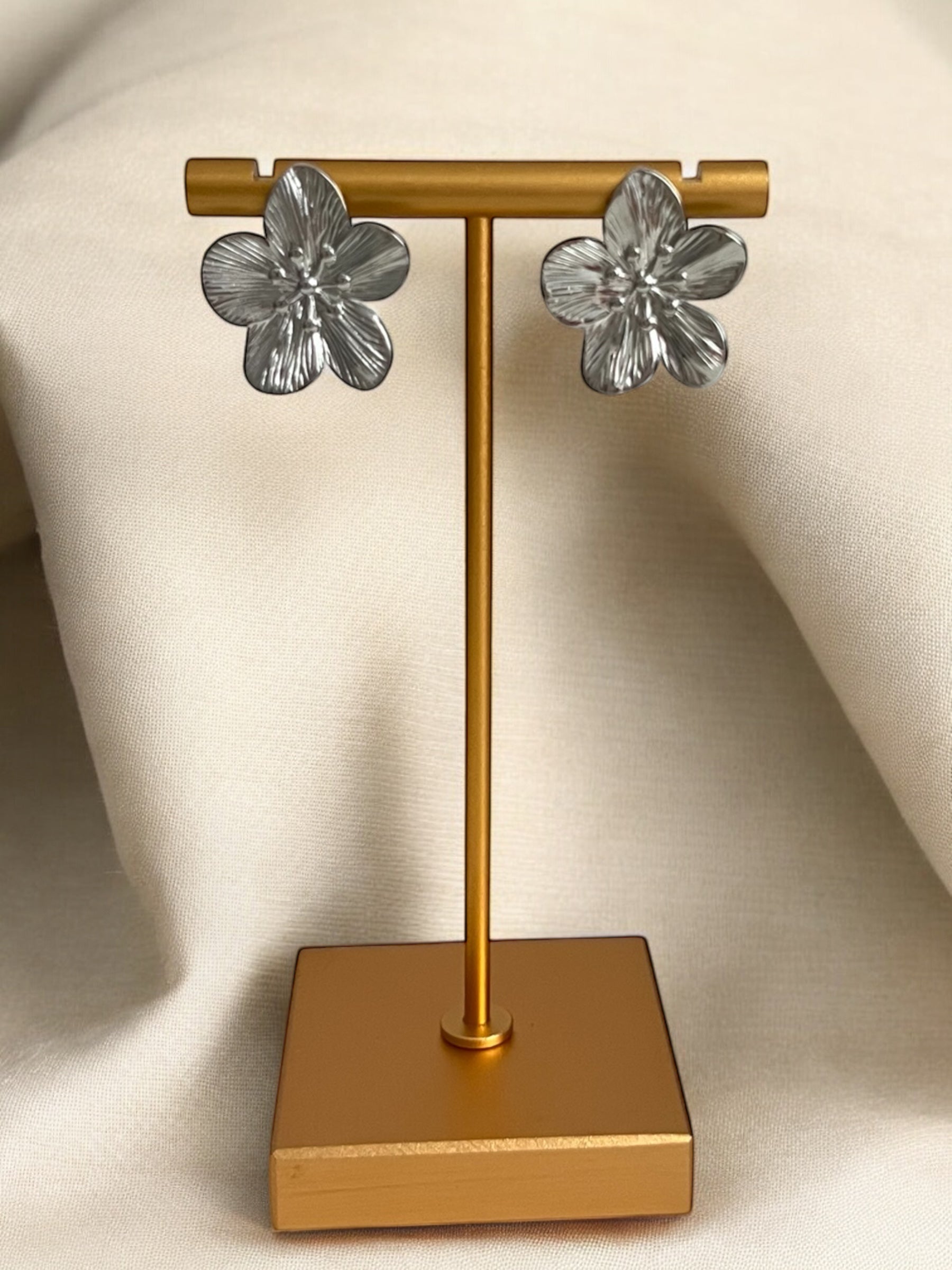 Earrings - Bloom Bliss Silver