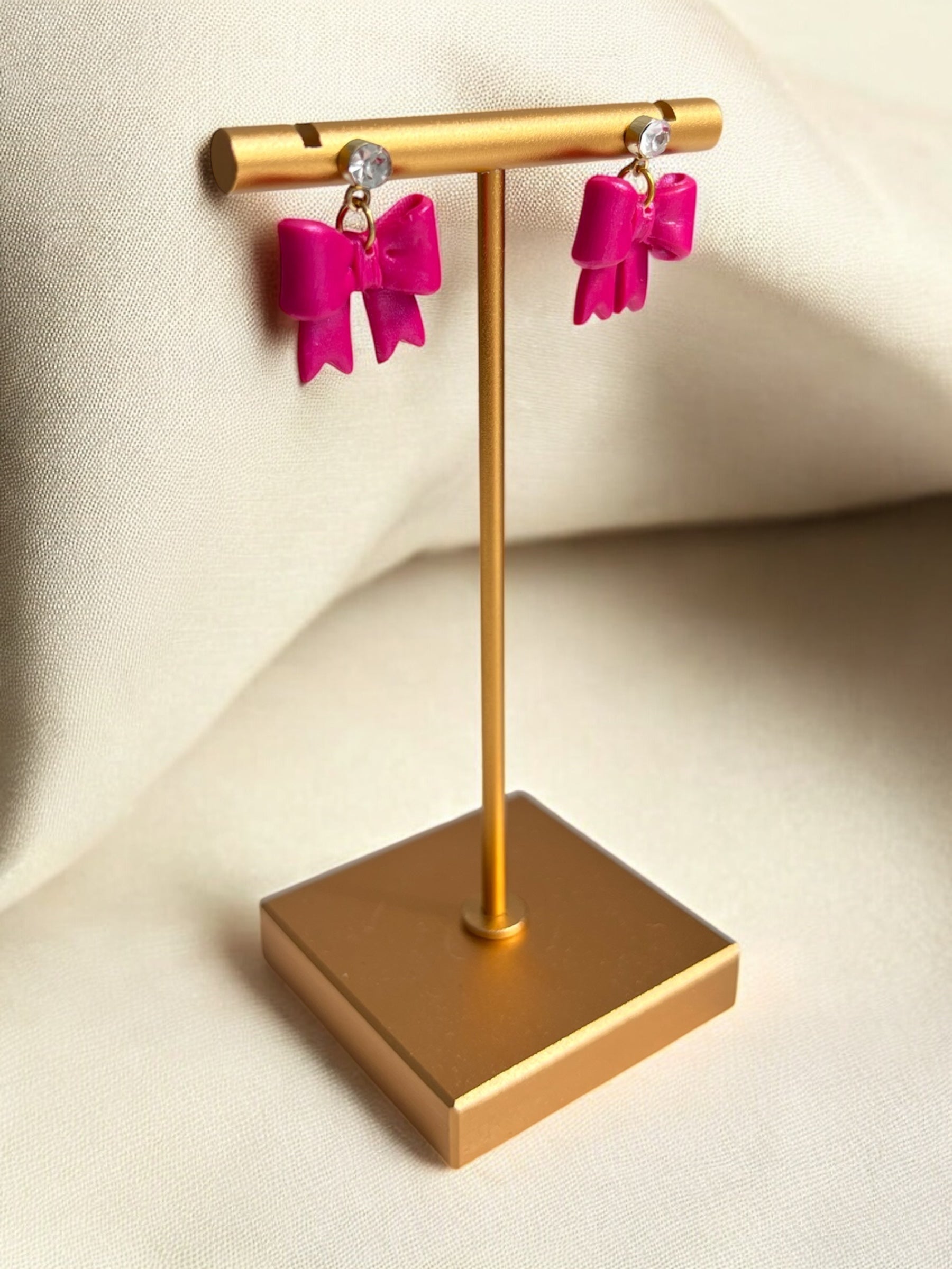 CC-Earrings - Bow Sparkle