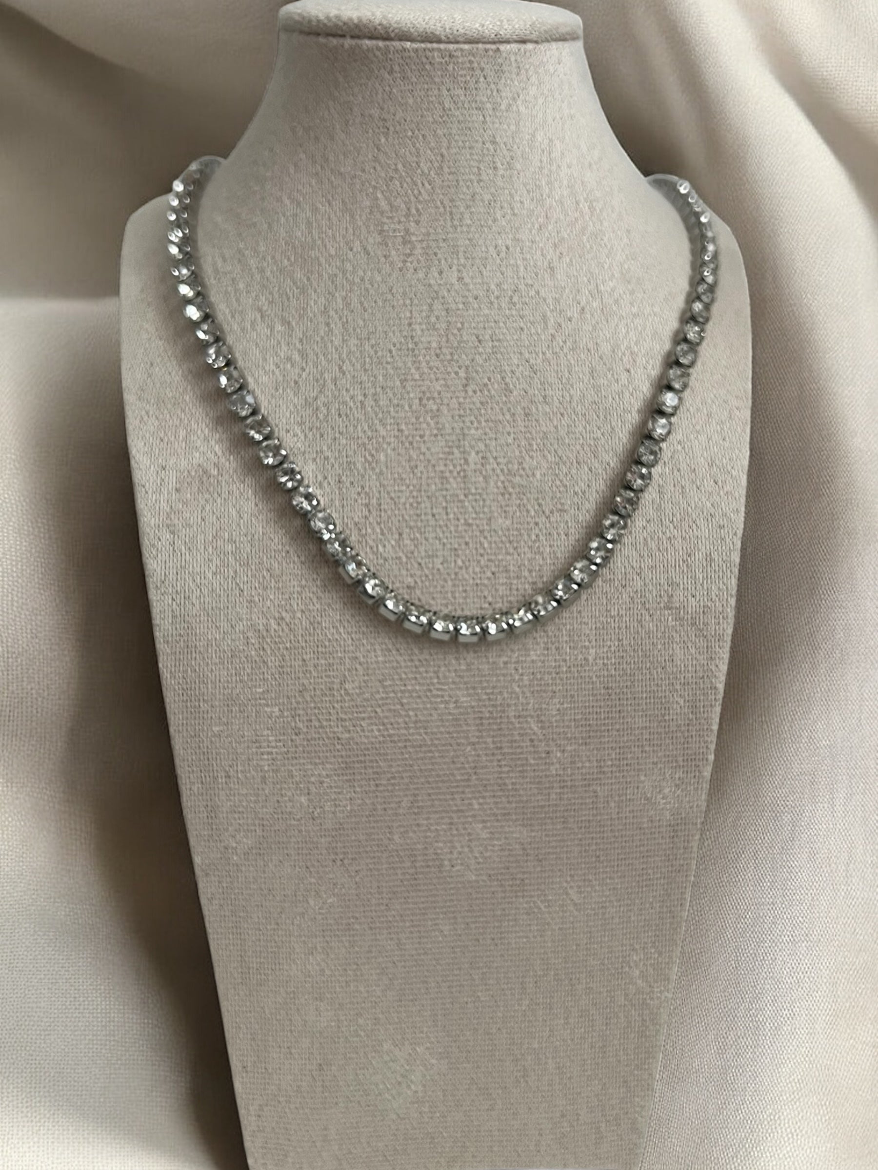Necklace - Tennis Chain Silver