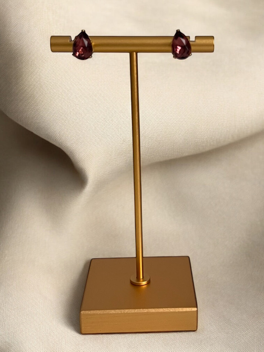 Earrings - Passion Drop Maroon