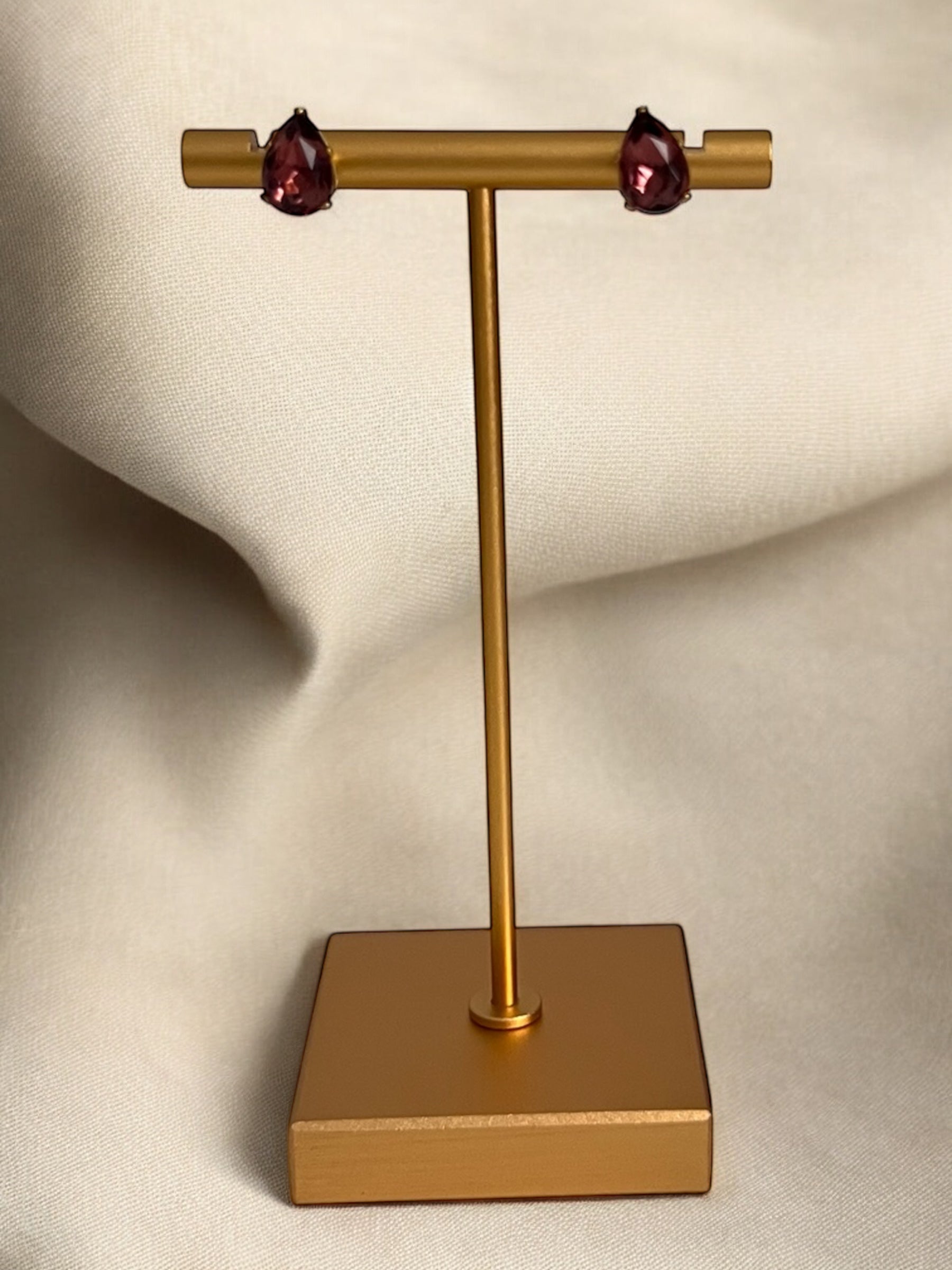 Earrings - Passion Drop Maroon