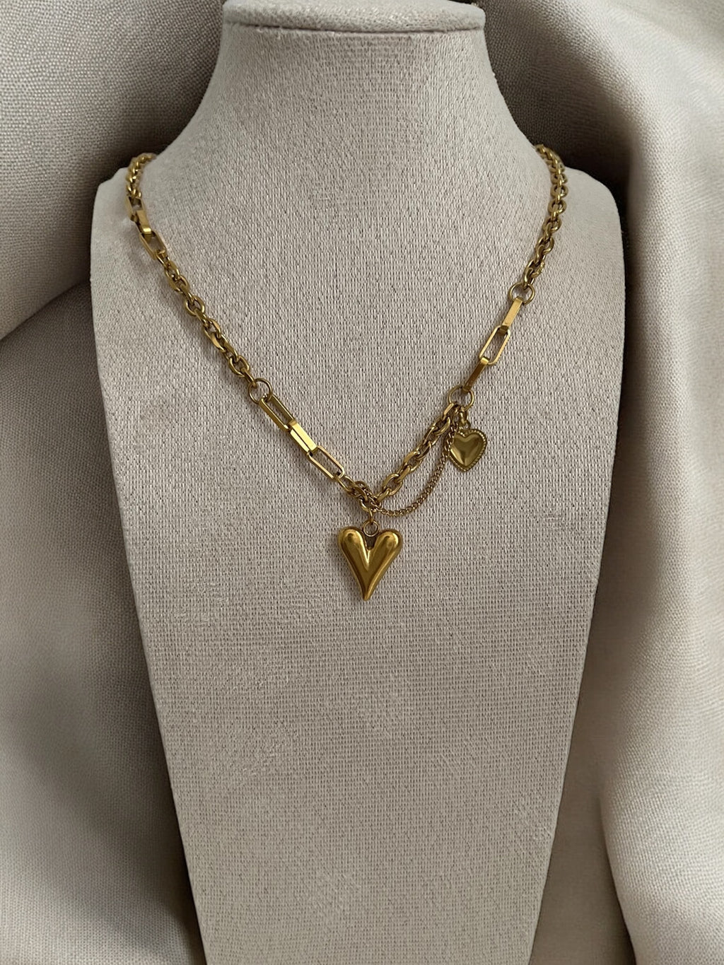 Necklace - Duo Heart