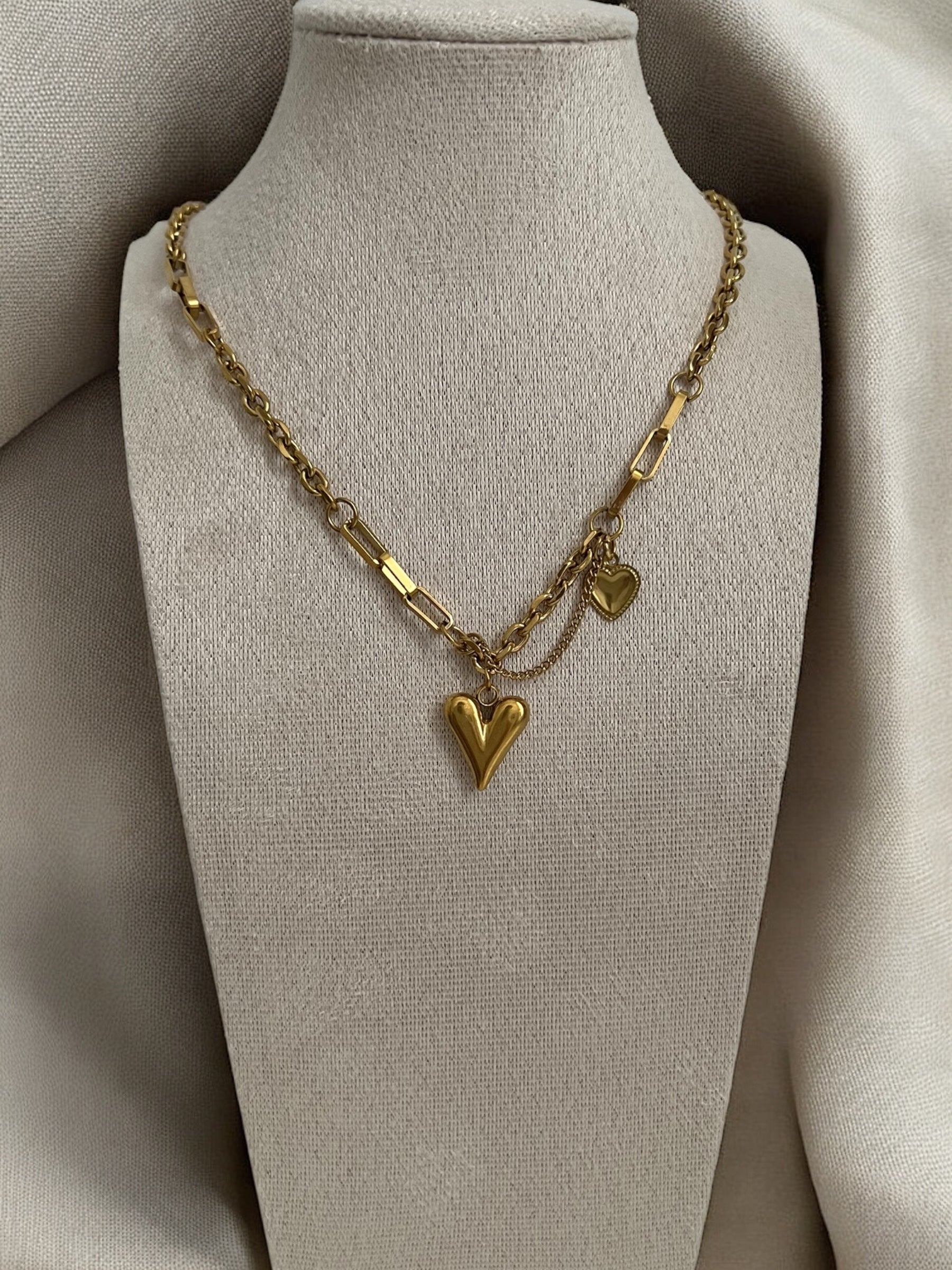 Necklace - Duo Heart