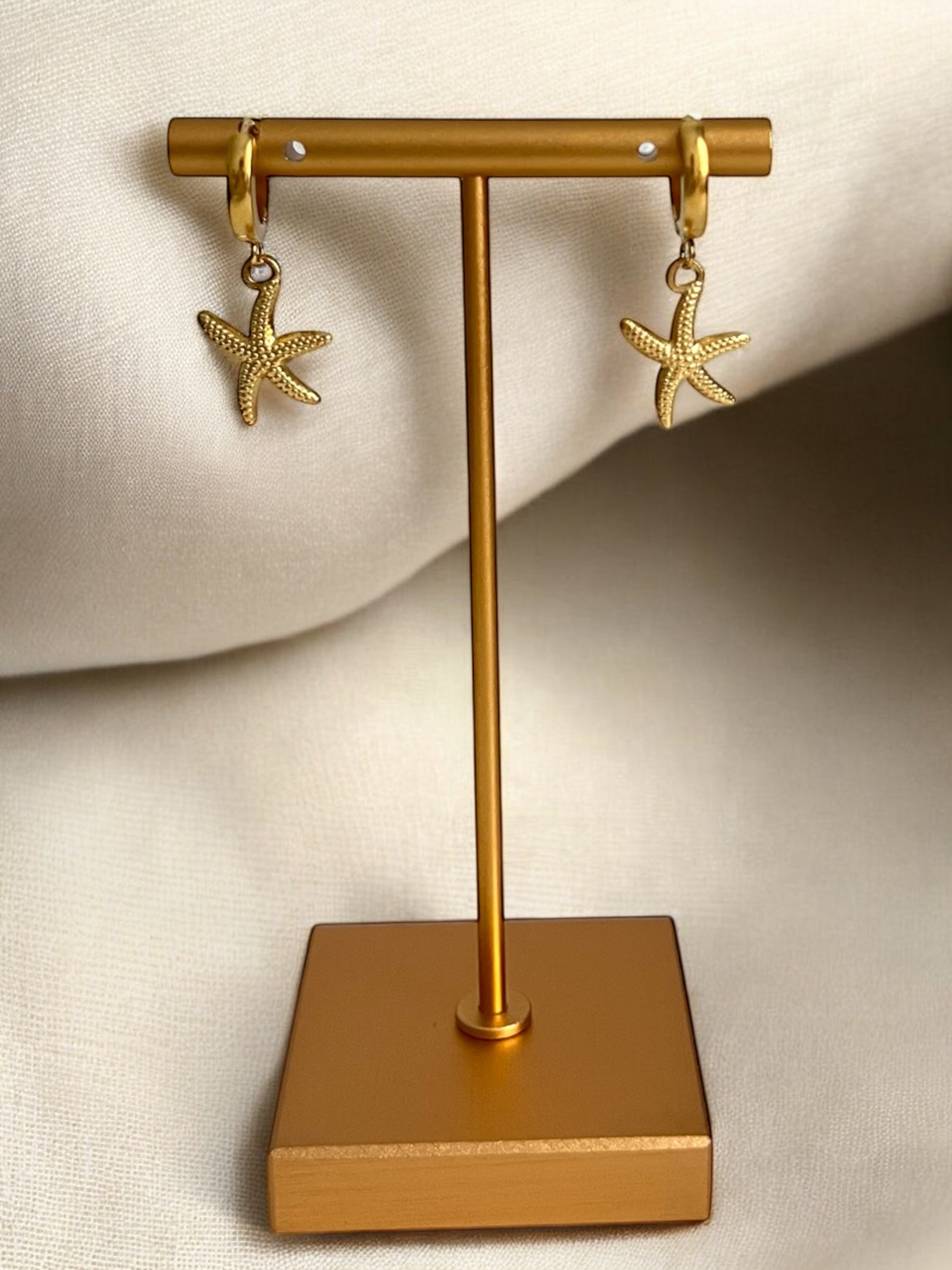 Earrings - Starfish Gold