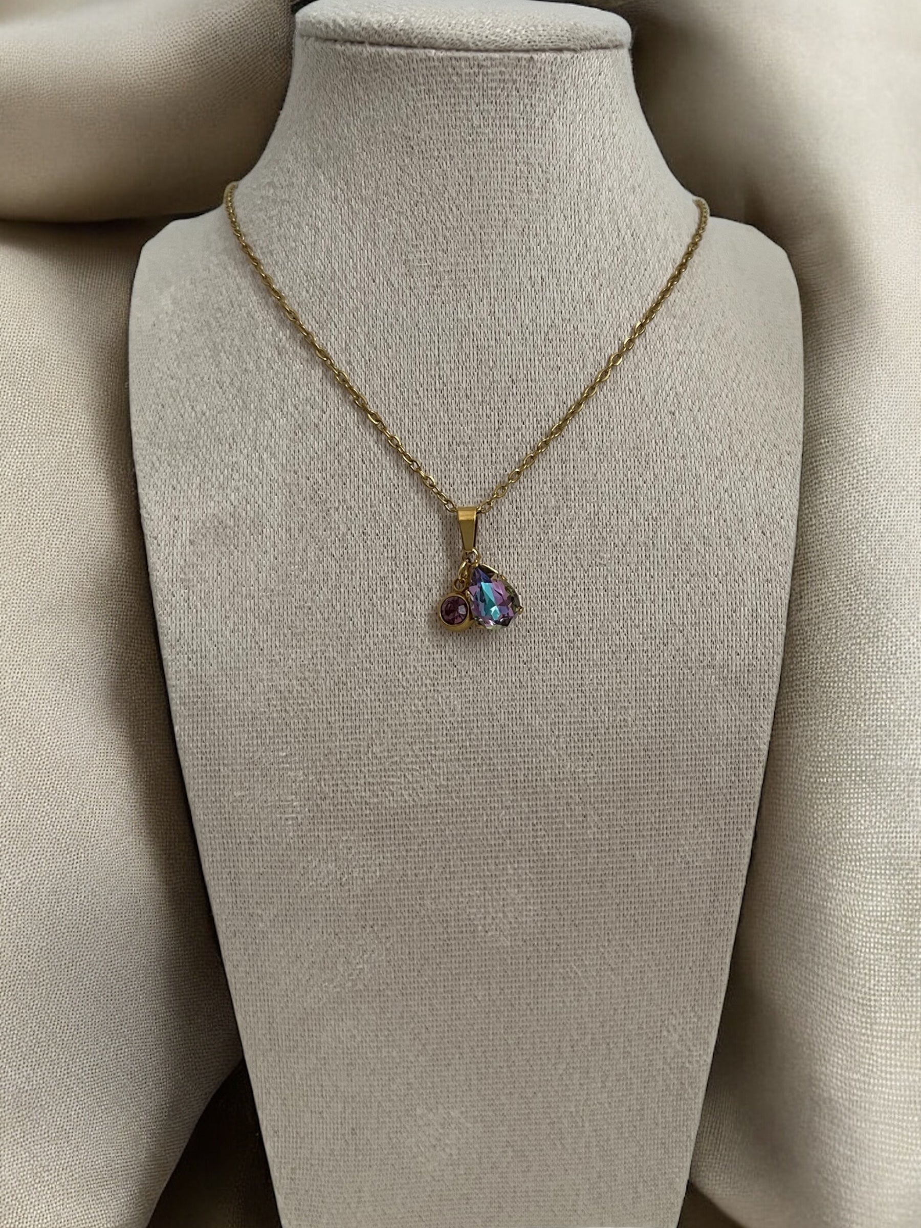 Necklace - Passion Drop Purple