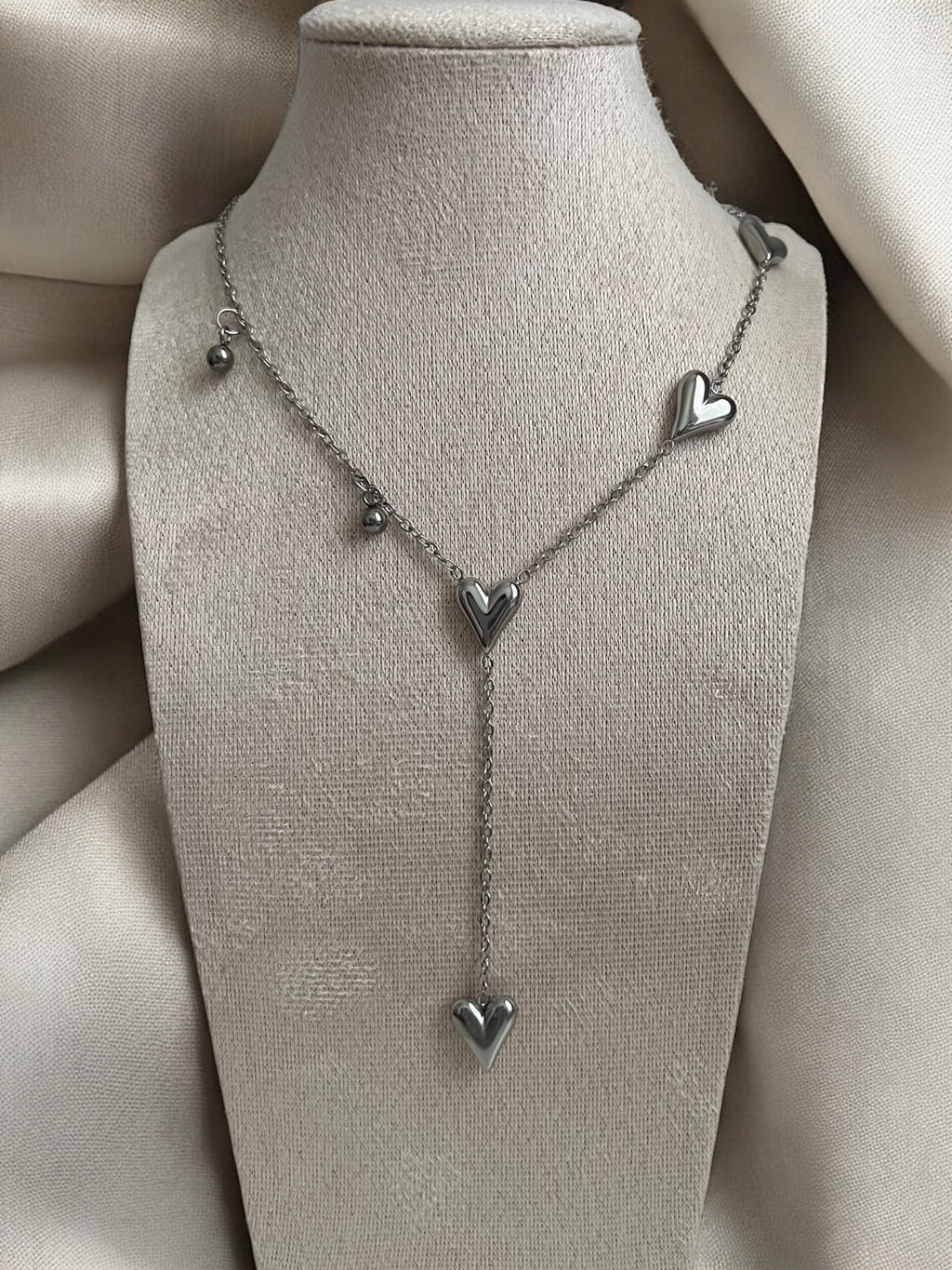Necklace - Love Drop Silver