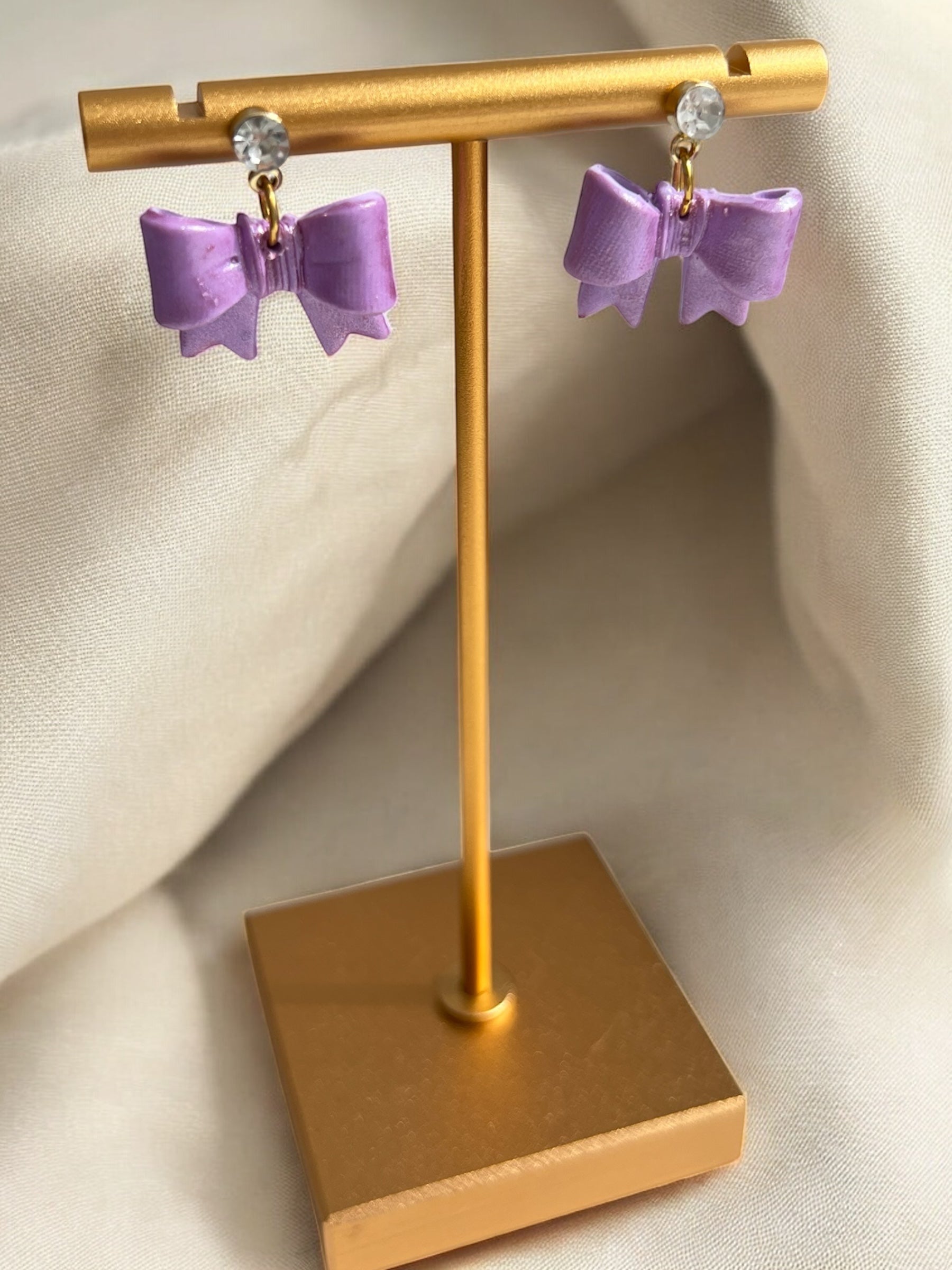 CC-Earrings - Bow Sparkle