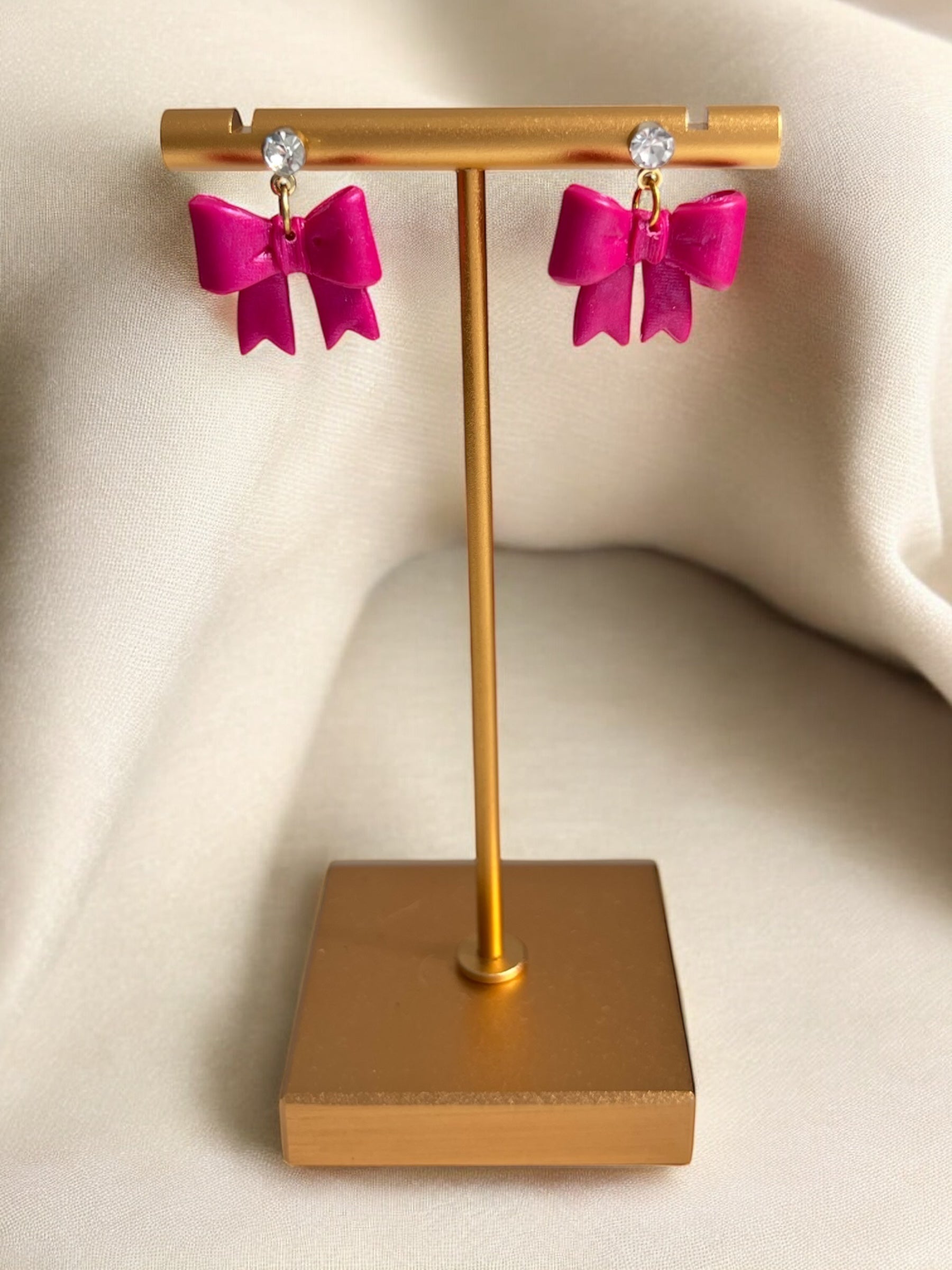 CC-Earrings - Bow Sparkle